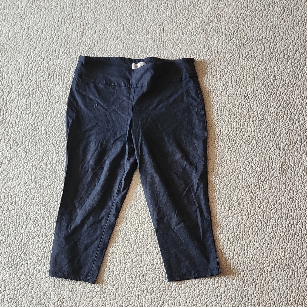Just Be Denim Elastic Pull-on Style Distressed Mid-rise Cropped Capri M